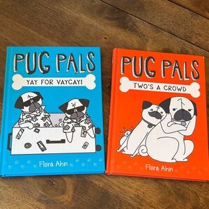 ✅ CLOSET CLOSING SOON Bundle of 2 Pug Pals Hardcover Books